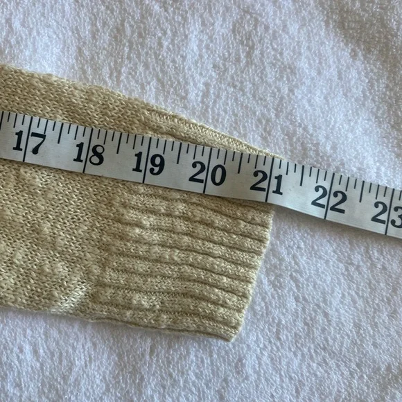 Lucky Brand Beige‎ Sweater with Geometric Design women size large - Picture 5 of 7